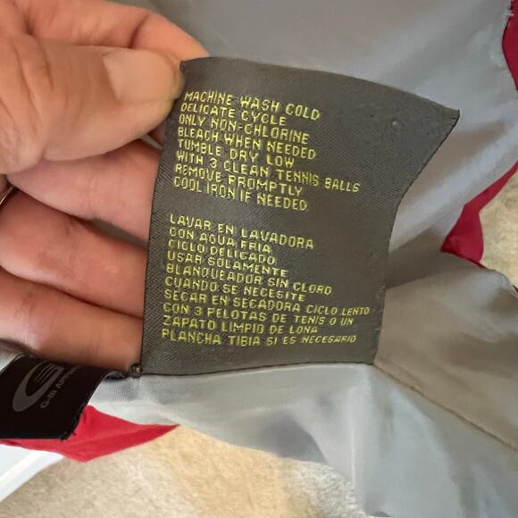 Kenneth Cole Reaction Down Puffer Vest Women's Size Large Red Preppy Hiking - Picture 6 of 8